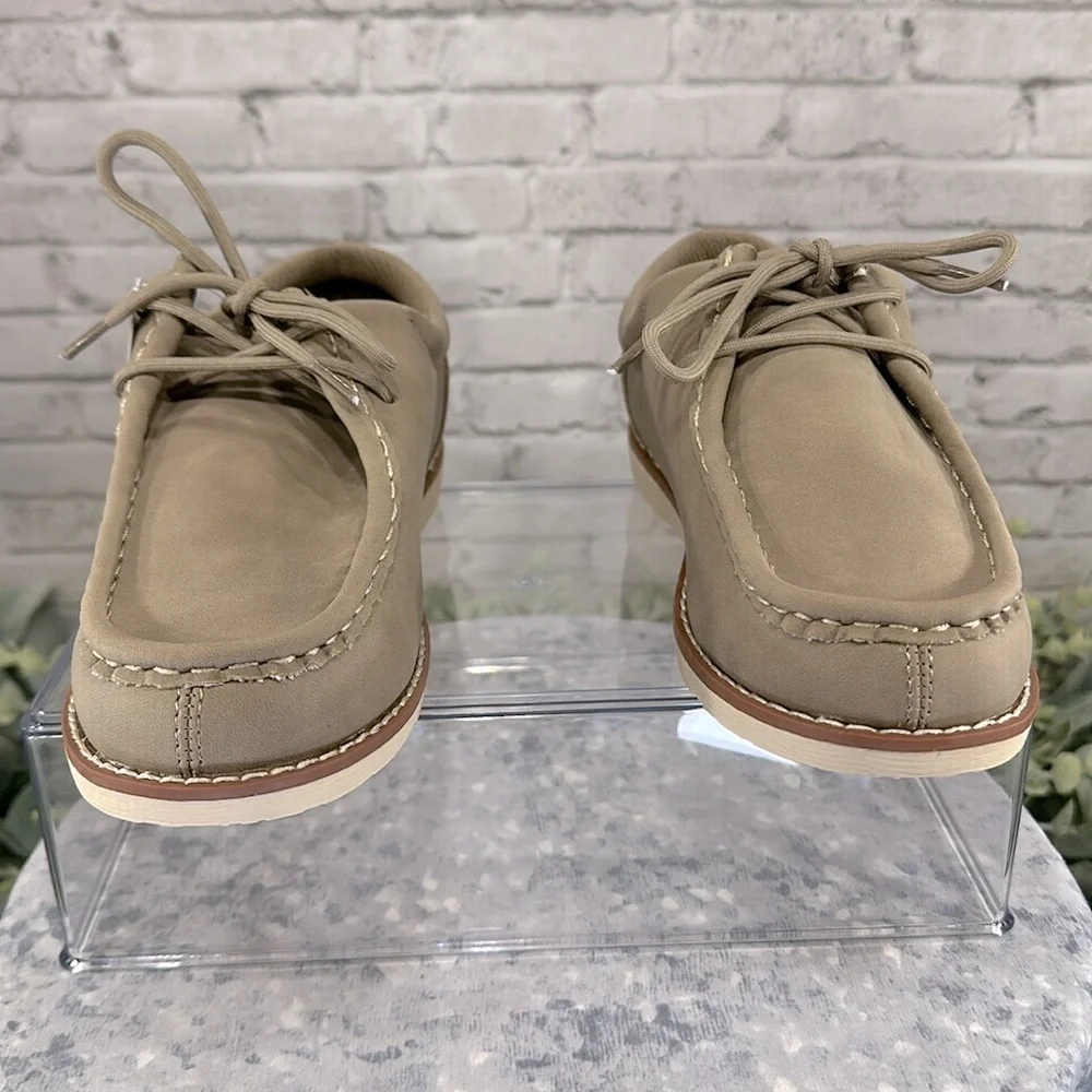 SONOMA “Zeke” Mushroom Stitch Moc Lace-up Casuals Boys 2M⭐️NWT & NIB